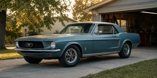 1967 Mustang coupe side profile