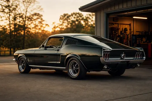 1967 Mustang fastback side profile